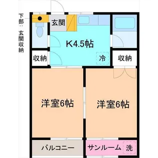 アトランティス【1階】の間取り