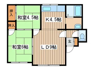 新生ハイムI【2階】の間取り