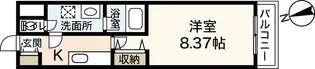 コスモ平和大通【3階】の間取り