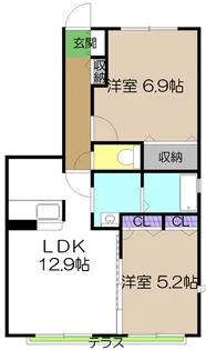 シャーメゾン・ベアーレB棟【1階】の間取り