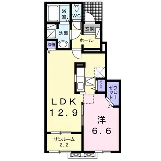 ミ・カーサー C【1階】の間取り