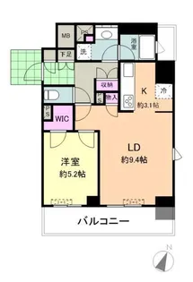 大宮スカイ&スクエア ザ・レジデンス【13階】の間取り