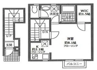 ウエイトハイツ トクラB【2階】の間取り
