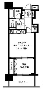 KDXレジデンス芝公園【2階】の間取り