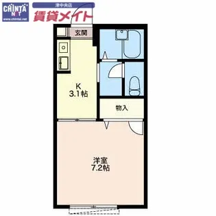 シャローム【2階】の間取り