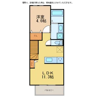 アヴニールシャンス富岡【2階】の間取り