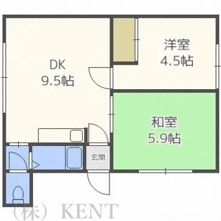土肥ハイツ【3階】の間取り