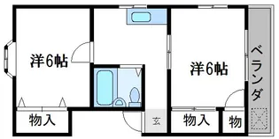 ディアコート西小岩【2階】の間取り