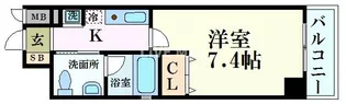 アーバンフラッツ四条西洞院【7階】の間取り