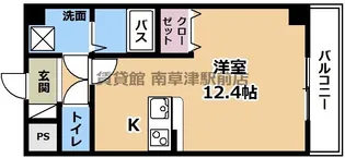 エル・セレーノ草津【1階】の間取り