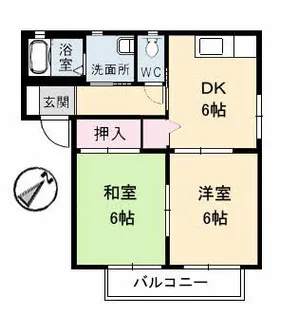 ソレイユ B棟【2階】の間取り