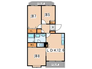 アクアマリン湘南【3階】の間取り