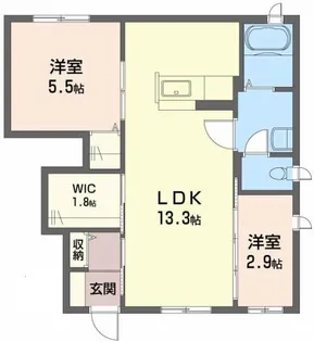 モンテローザ【1階】の間取り