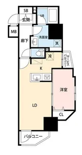 マイナビSTAY浅草蔵前(LUNIQ新御徒町I)【4階】の間取り