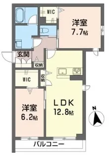 オークステイ清瀬元町ヴィラ【1階】の間取り