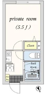 PHILIPS HOUSE【3階】の間取り