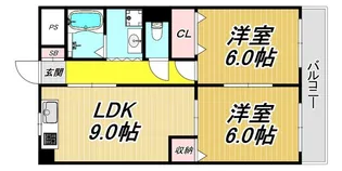 ミモダ武庫の里【1階】の間取り