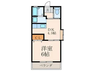 GANESH OGURA【3階】の間取り