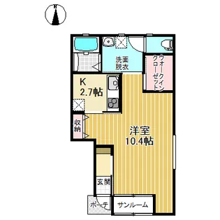 Non-No-Villa(ノンノヴィラ)【1階】の間取り