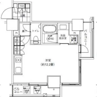 パークキューブ愛宕山タワー【8階】の間取り