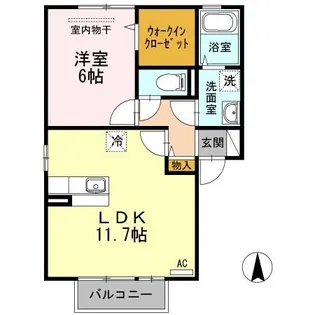 メゾン・ド・TERRA【2階】の間取り