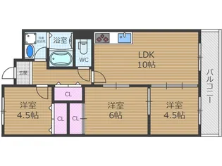 リヴァーウインド【2階】の間取り