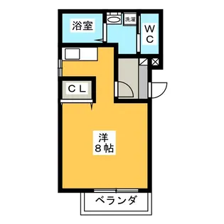 Cherim高畑South【1階】の間取り