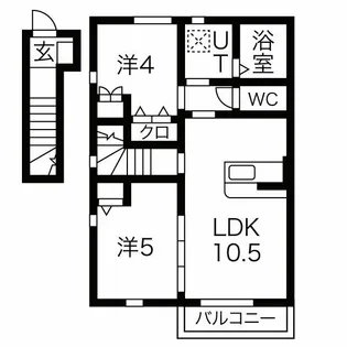 フルール【2階】の間取り