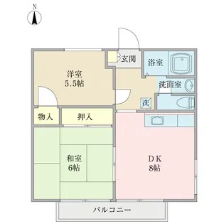 コーポ永楽【2階】の間取り