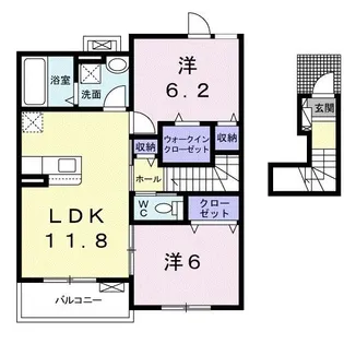 ベル ブルック【2階】の間取り