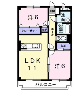 サンモール芝山【3階】の間取り