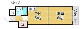 サニーコート粉浜【3階】の間取り