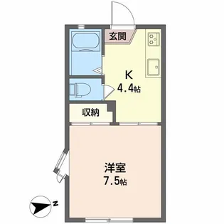 プレインコーポ A棟【1階】の間取り