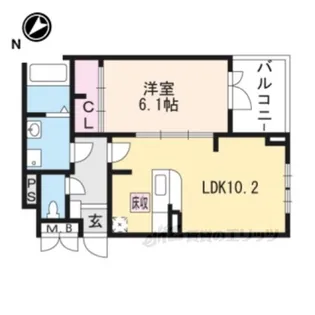 モアコンフォート【2階】の間取り