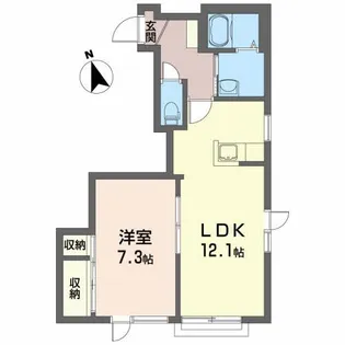 シャーメゾン・ポルト【2階】の間取り