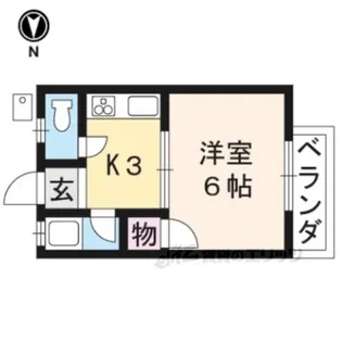 松ヶ崎グリーンハイツ【1階】の間取り