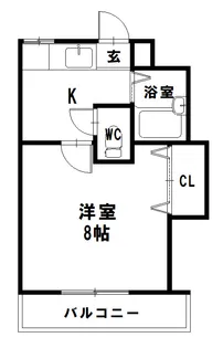 リバティN2【4階】の間取り