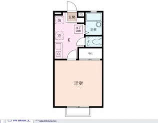 クロスローズB【2階】の間取り
