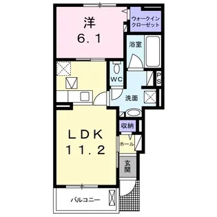 エスポワール【1階】の間取り