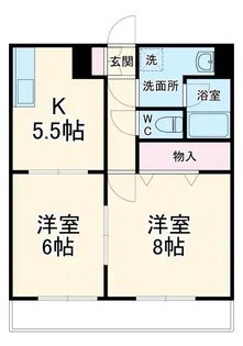 キャッスルローゼ【4階】の間取り
