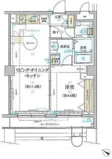 リヴシティ関内【8階】の間取り