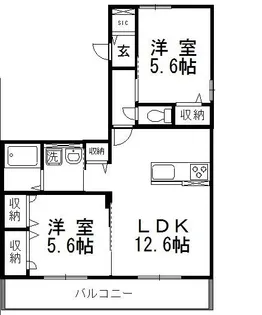 アマーヴィレ【2階】の間取り