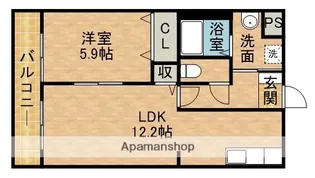 グランツE【1階】の間取り