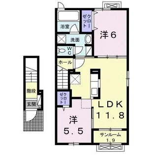 エアリーガーデンIII【2階】の間取り