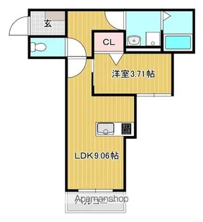 カンフォーラ博多南【3階】の間取り