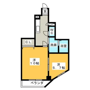 エローラ藤枝【6階】の間取り