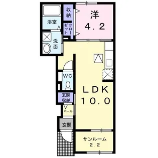 グランコートI【1階】の間取り