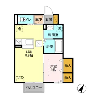 ステラコート若草【1階】の間取り