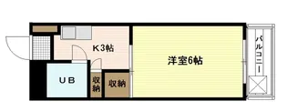 第三落海ビル【3階】の間取り