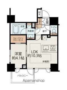 ルジェンテ立川【10階】の間取り